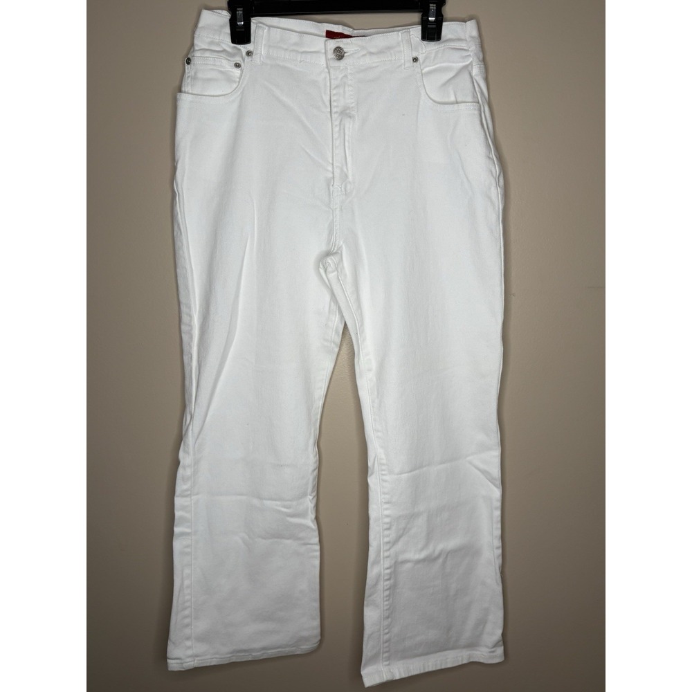 Women's NYDJ White Bootcut Pants Summer Sz 10 - Picture 1 of 4